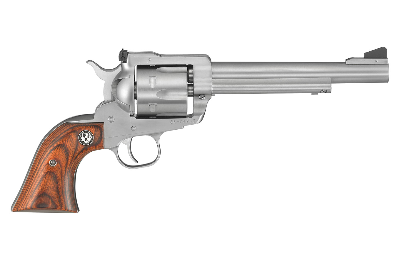 Ruger Blackhawk 357 Mag Satin Stainless Revolver with Hardwood Grips