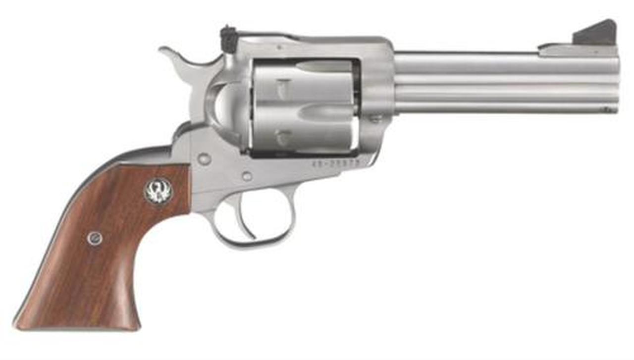 Ruger Blackhawk 357 Magnum/38 Spl 4-5/8" Barrel SS 6rd Hardwood Grip Ruger