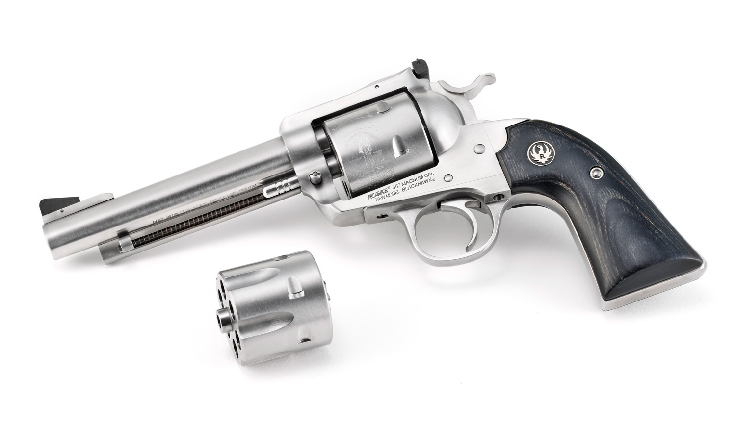 Ruger Blackhawk Convertible 10mm/40 S&W Stainless Single-Action Revolver with 6.5 inch Barrel
