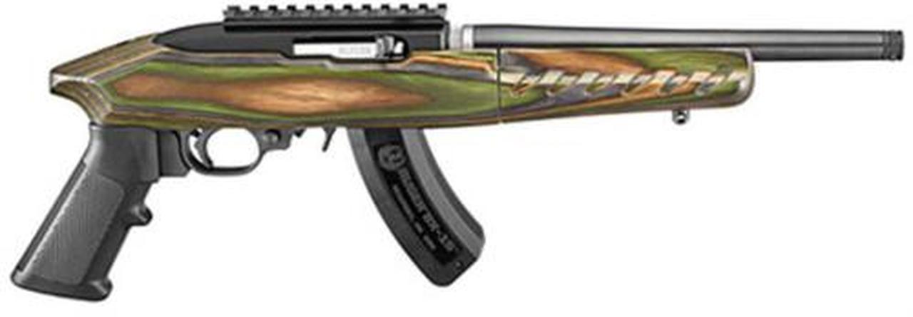 Ruger Charger Takedown Pistol, 22LR, 10", Green Mtn. Laminate Stock, 15 Rd