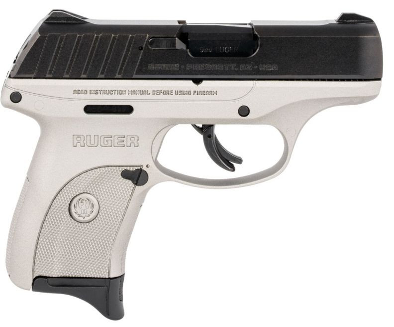 Ruger EC9S 9mm, 3.12" Barrel, Turquoise, Black Slide, 7rd Ruger