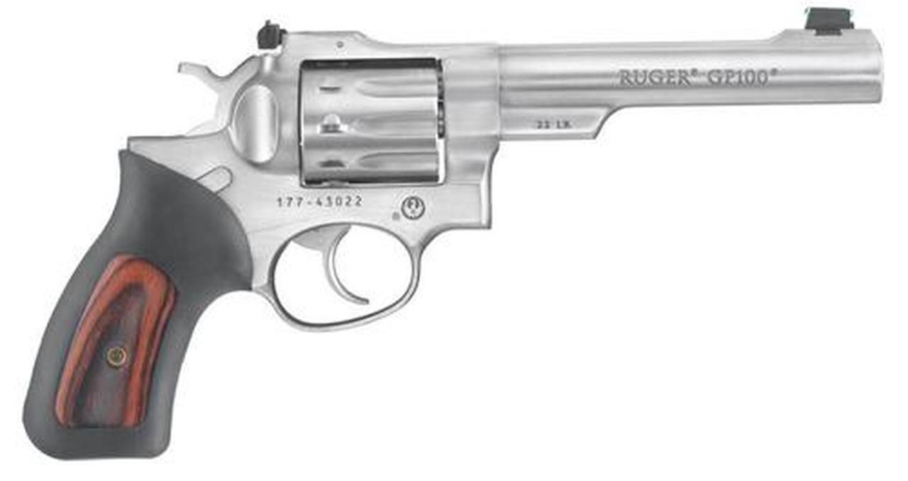 Ruger GP100 22LR 10 Shot 5.5" Barrel Double Action Fixed Sight Adjustable Sights Ruger