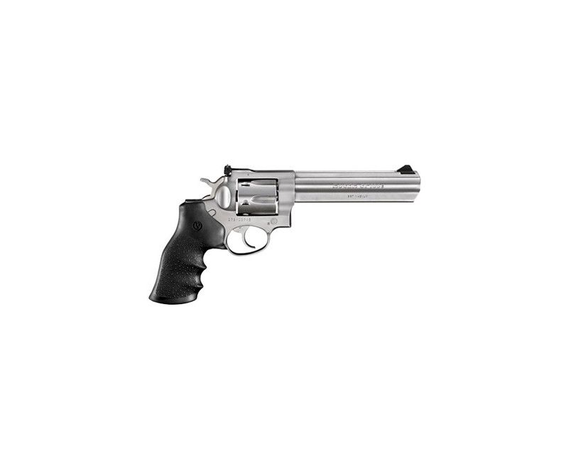 Ruger GP100 357 Mag Alloy Steel 6" Heavy Barrel 6rd Black Hogue Monogrip Ruger