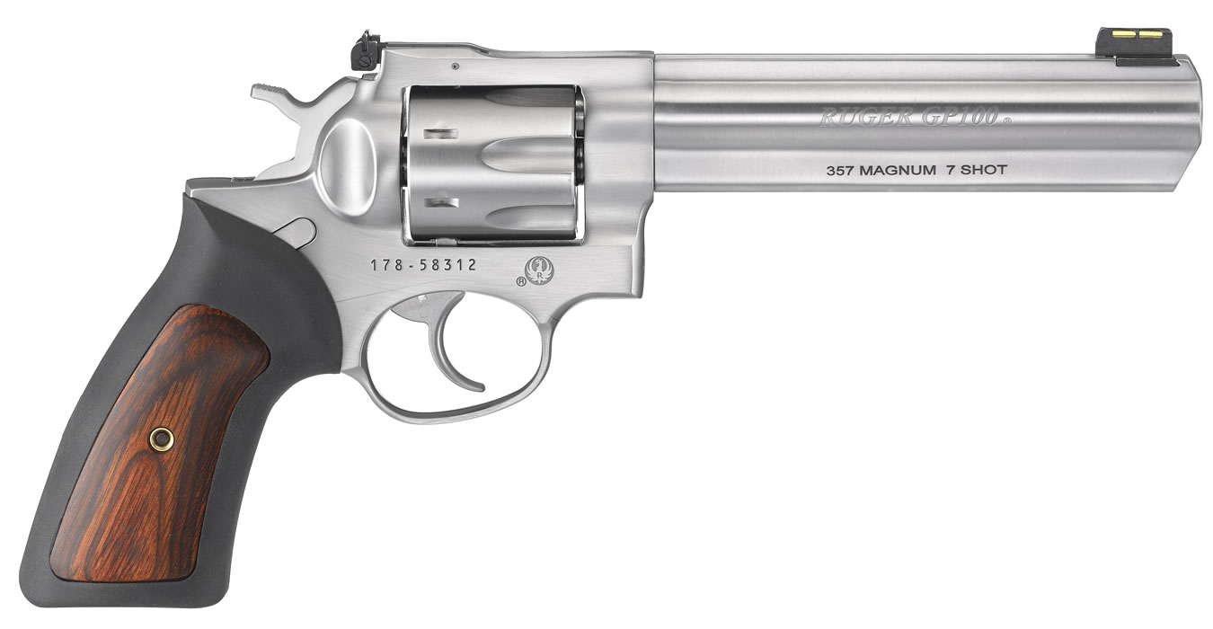 Ruger GP100 357 Magnum 7-Shot Double-Action Revolver with 6-Inch Barrel
