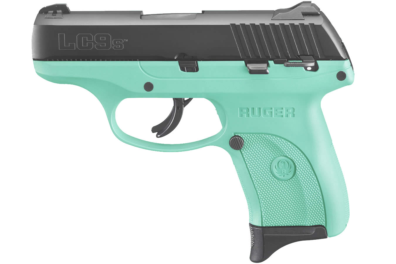 Ruger LC9s 9mm Centerfire Pistol with Turquoise Frame