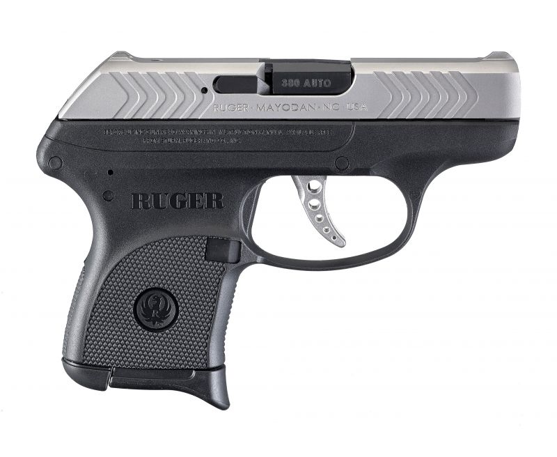 Ruger LCP 380 ACP Double, 2.75" Barrel, Black Grip, Stainless Slide Ruger
