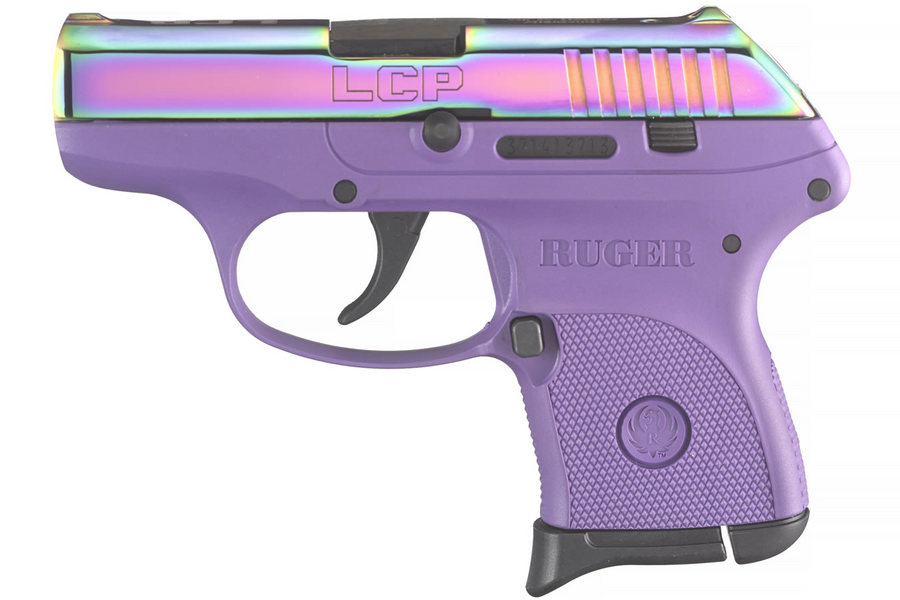 Ruger LCP 380 ACP with Purple Color Cased Slide