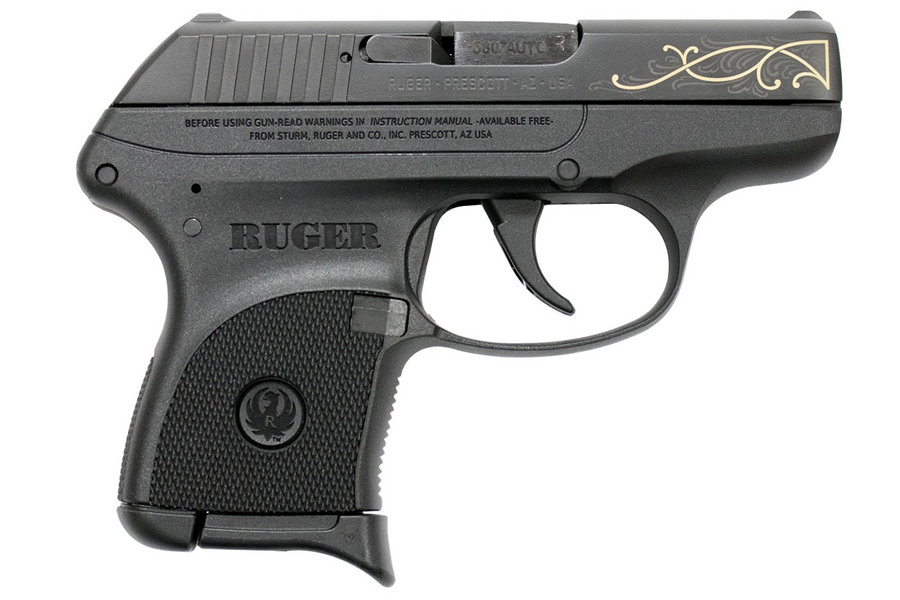 Ruger LCP 380 Auto Centerfire Pistol with 24kt Gold Plated Engraving