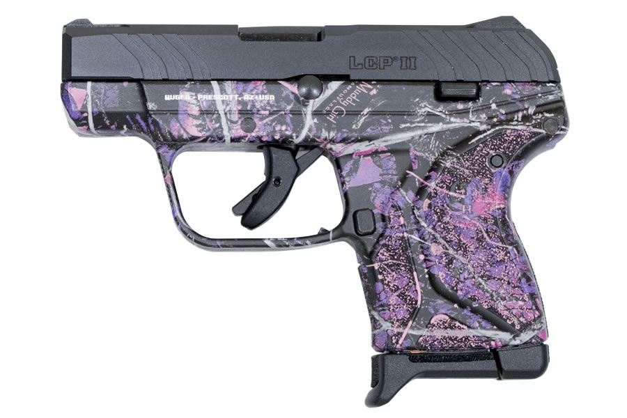 Ruger LCP II 380 ACP Carry Conceal Pistol with Muddy Girl Camo Finish