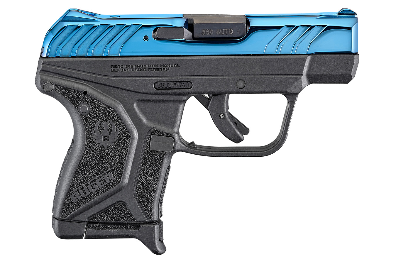 Ruger LCP II 380 ACP Carry Conceal Pistol with Polished Sapphire Slide