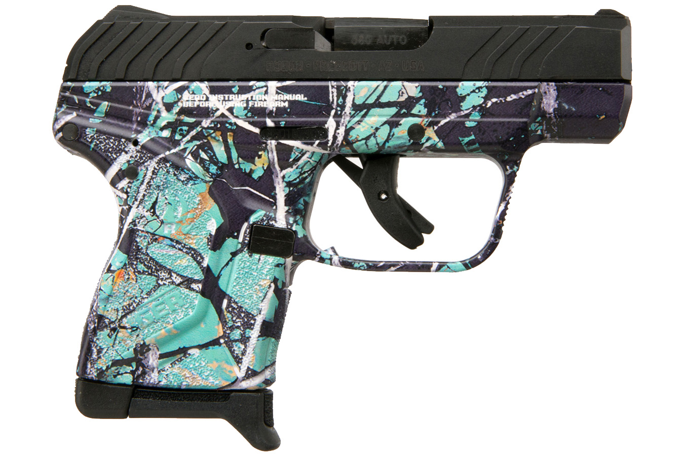 Ruger LCP II 380 Auto with Muddy Girl Serenity Camo Finish