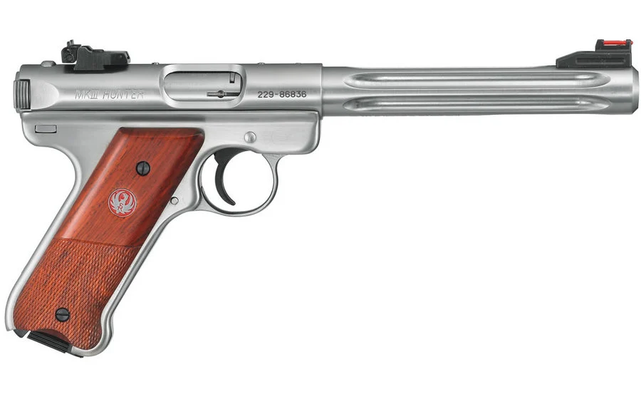 Ruger Mark III 22 LR Hunter Rimfire Pistol with Target Laminate Grips