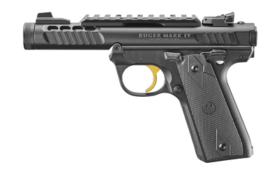 Ruger Mark IV 22/45 Lite, .22 LR, 4.4" Threaded Barrel, Gold, 10rd Ruger