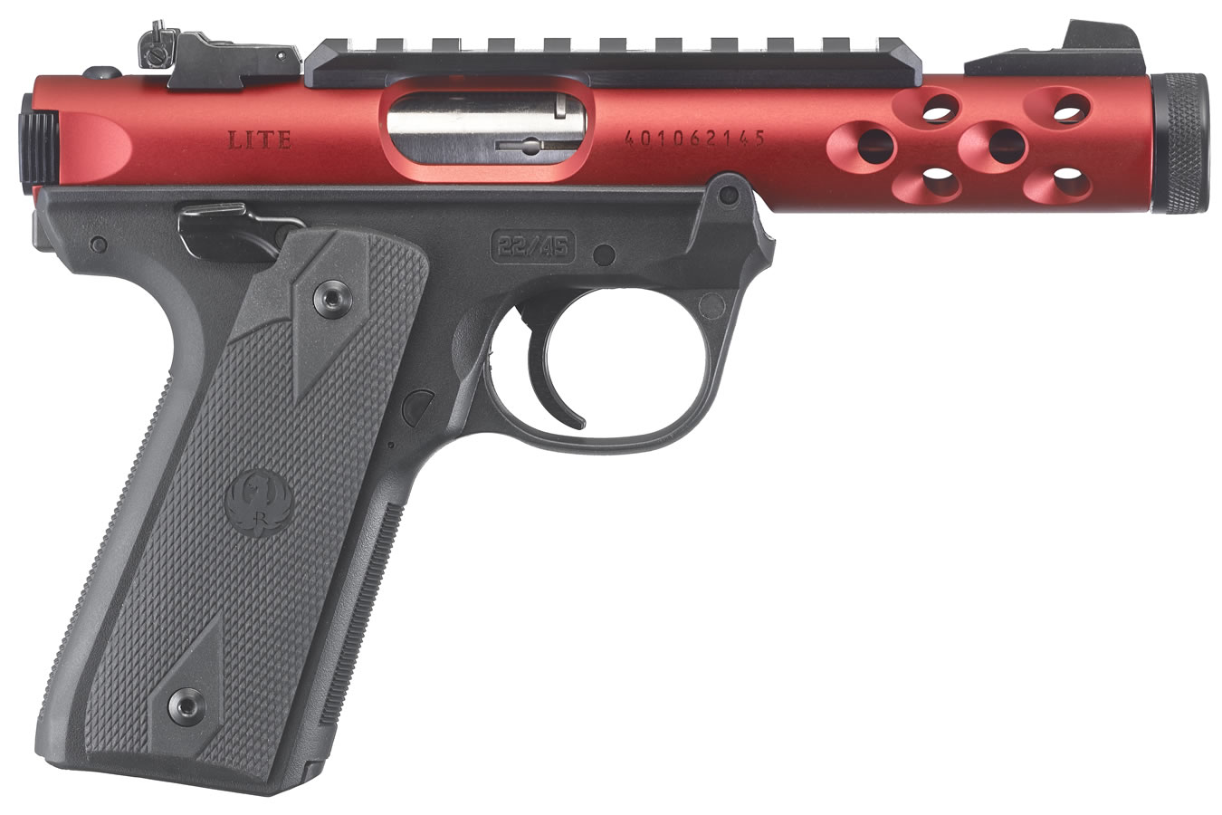 Ruger Mark IV 22/45 Lite 22LR Red Anodized with Threaded Barrel