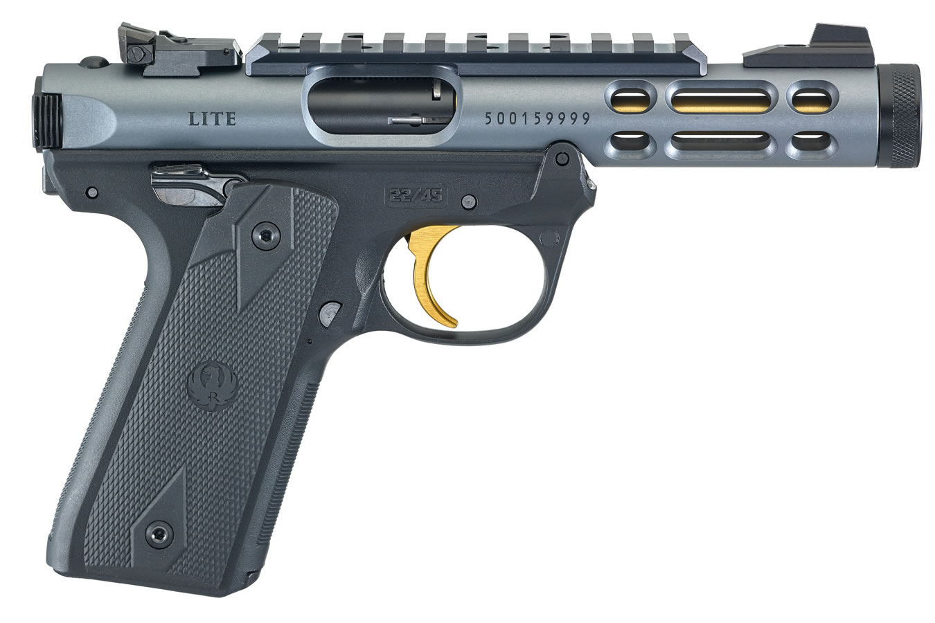 Ruger Mark IV 22/45 Lite 22LR Rimfire Pistol With Diamond Gray Anodized Finish