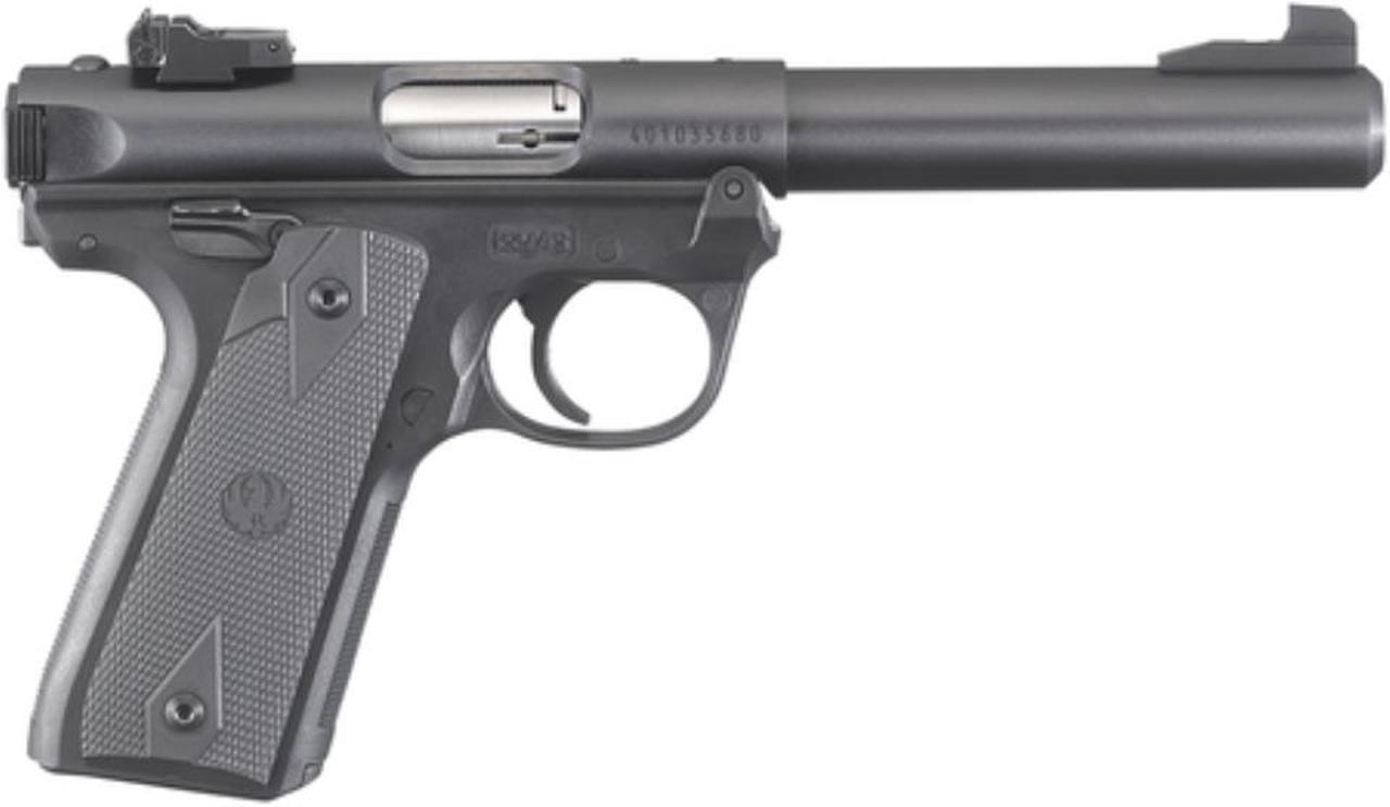 Ruger Mark IV Target .22 LR, 5.5" Barrel, Adjustable Sights, Black, 10rd Ruger
