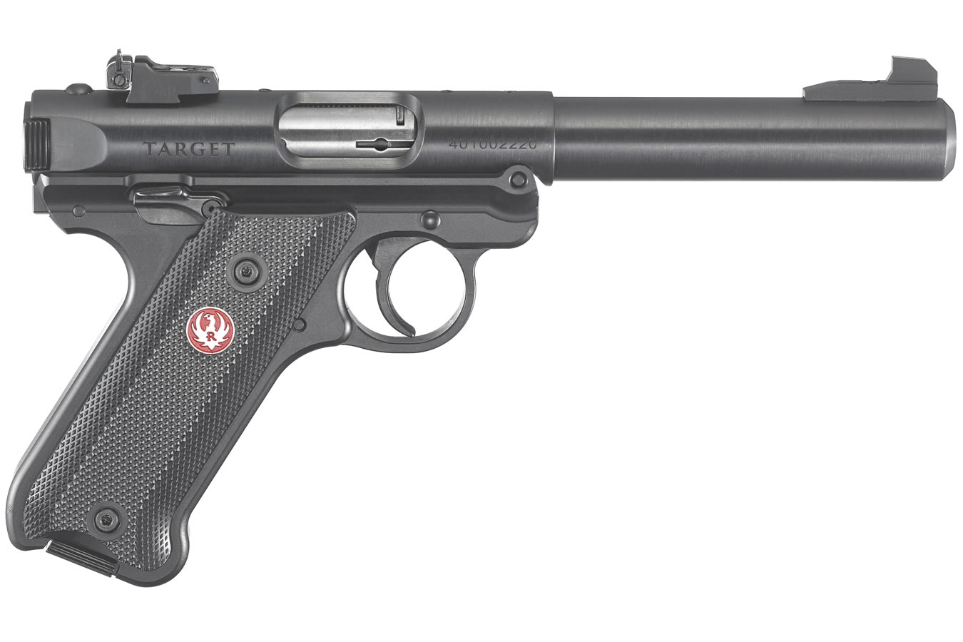 Ruger Mark IV Target 22LR Blued Rimfire Pistol with Bull Barrel