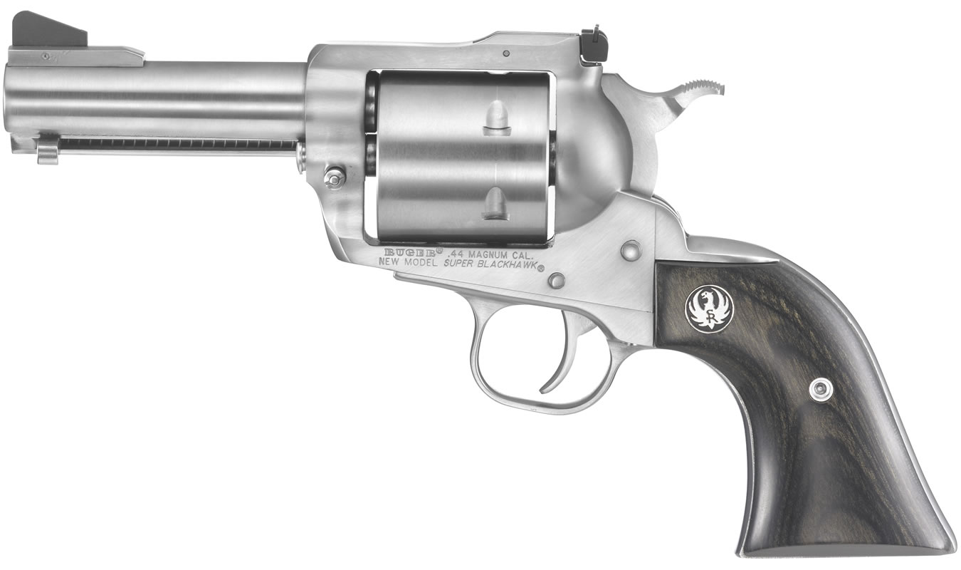 Ruger New Model Super Blackhawk 44 Rem Mag Single-Action Revolver with 3.75-Inch Barrel
