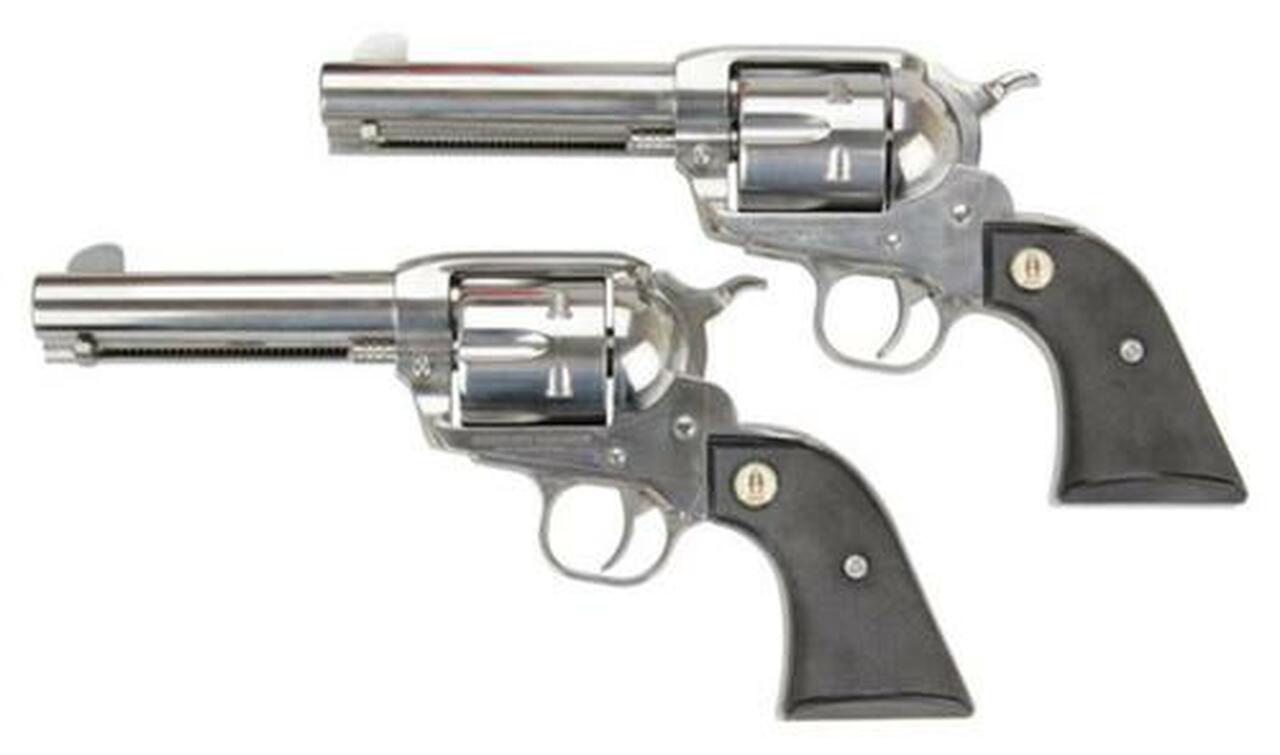 Ruger SASS Vaquero, 357/38 Spl, 4.62", Stainless, Price Shown is for Single Gun, Select two in Cart Ruger