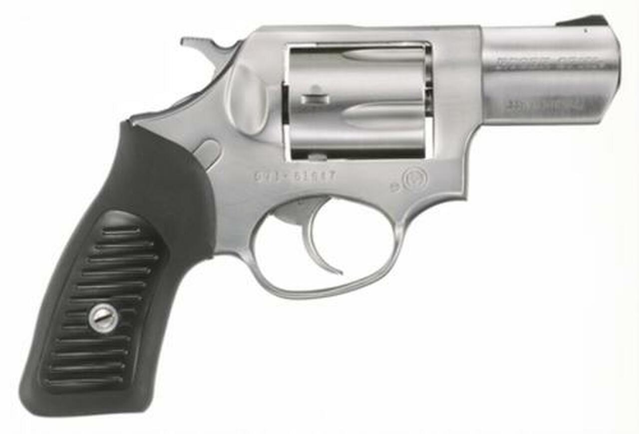 Ruger SP101 357 Mag, 2.25", Rubber Grip, Satin Fixed Sights, Stainless, 5rd Ruger
