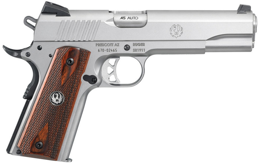 Ruger SR1911 45ACP Stainless Centerfire Pistol