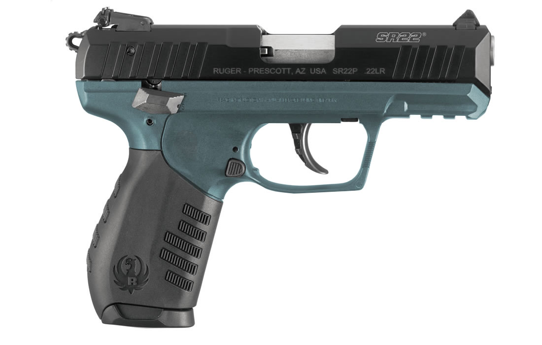 Ruger SR22 22LR Blue Titanium Rimfire Pistol