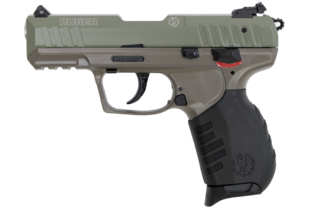Ruger SR22 22LR Rimfire Pistol with Elite Earth Cerakote Finish