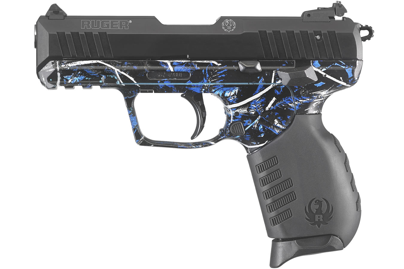 Ruger SR22 22LR Rimfire Pistol with Moonshine Camo Undertow Finish