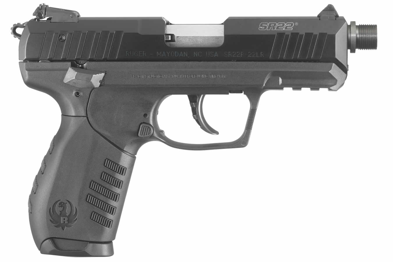 Ruger SR22 PBT 22LR, Threaded Barrel, Black Ruger