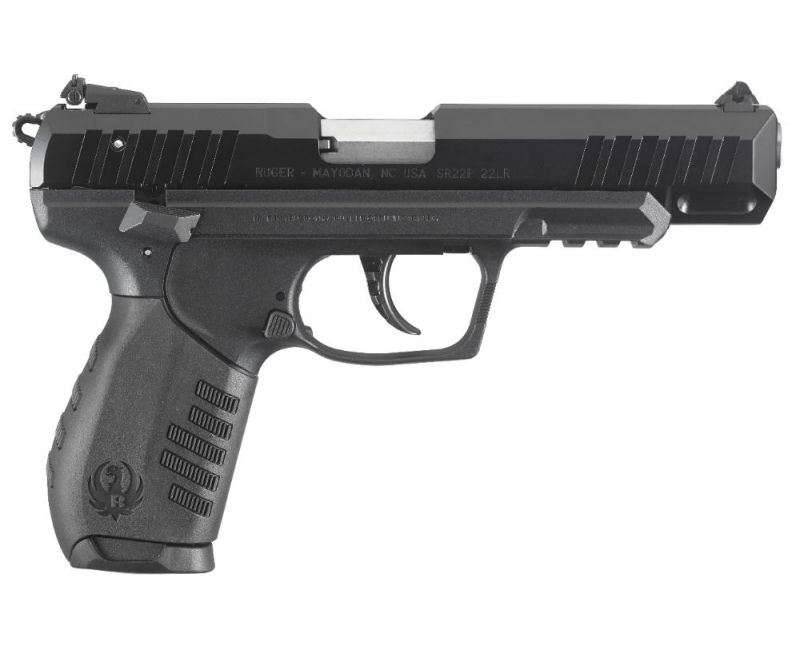 Ruger SR22 Pistol, 22LR, 4.5", Black, Polymer Frame, 10rd Ruger