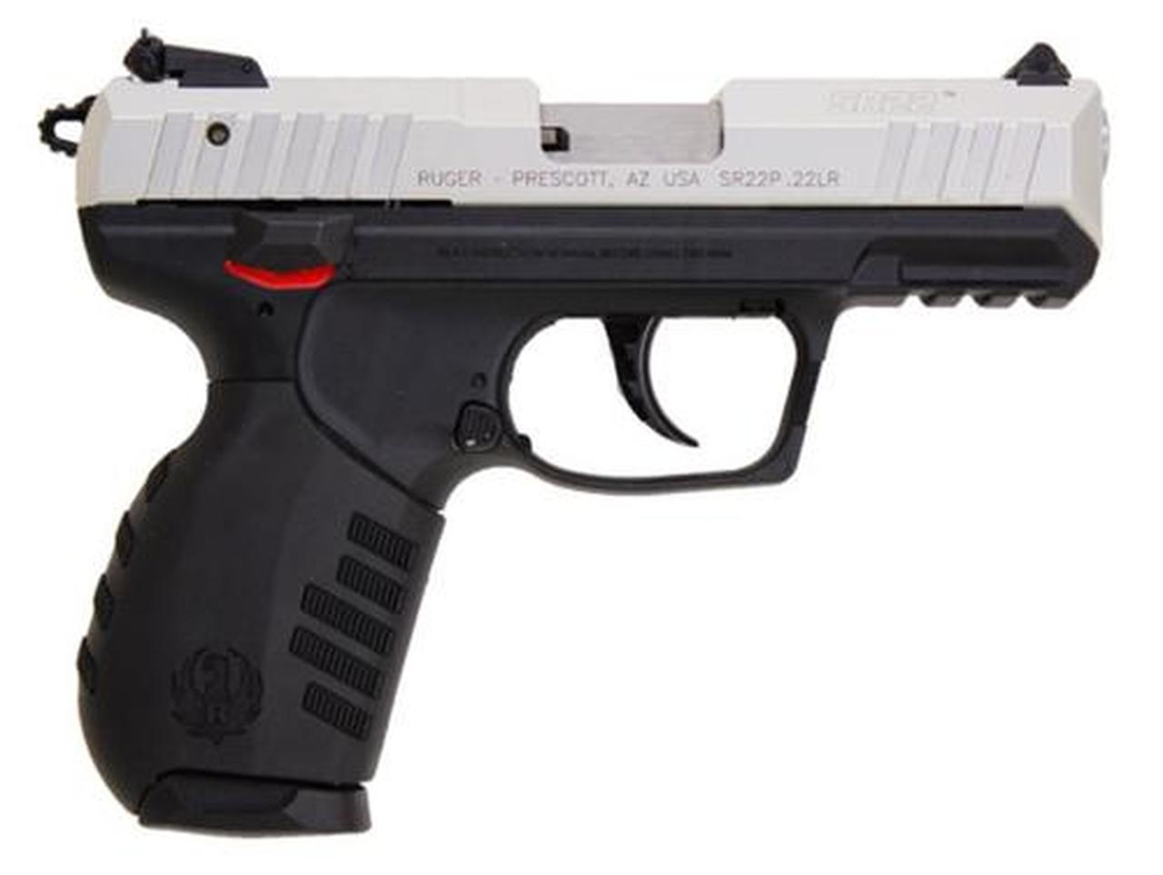 Ruger SR22 PS 22LR, Silver Anodized Slide
