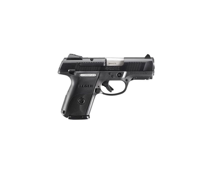 Ruger SR9C Compact Pistol, 9mm, Black Alloy Slide, 3.5", 10rd Mags Ruger