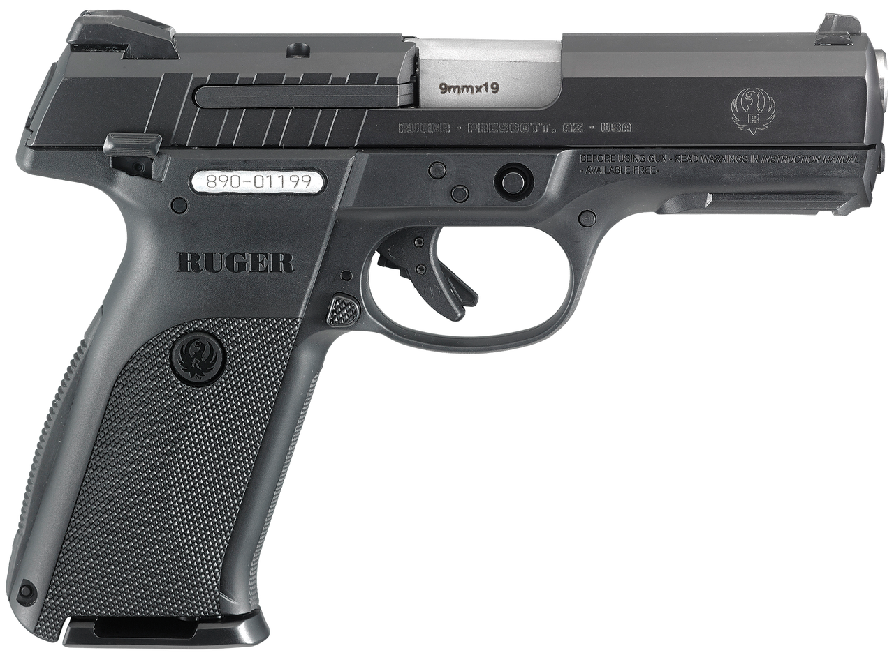 Ruger SR9E Pistol 9mm 4" Barrel 3-Dot Sights Black 17 Rnd Mag Ruger