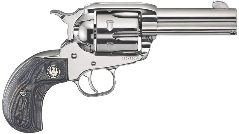 Ruger Vaquero .357 Mag, 3.75" Barrel, Laminate Birds Head Grip, Stainless, 6rd Ruger