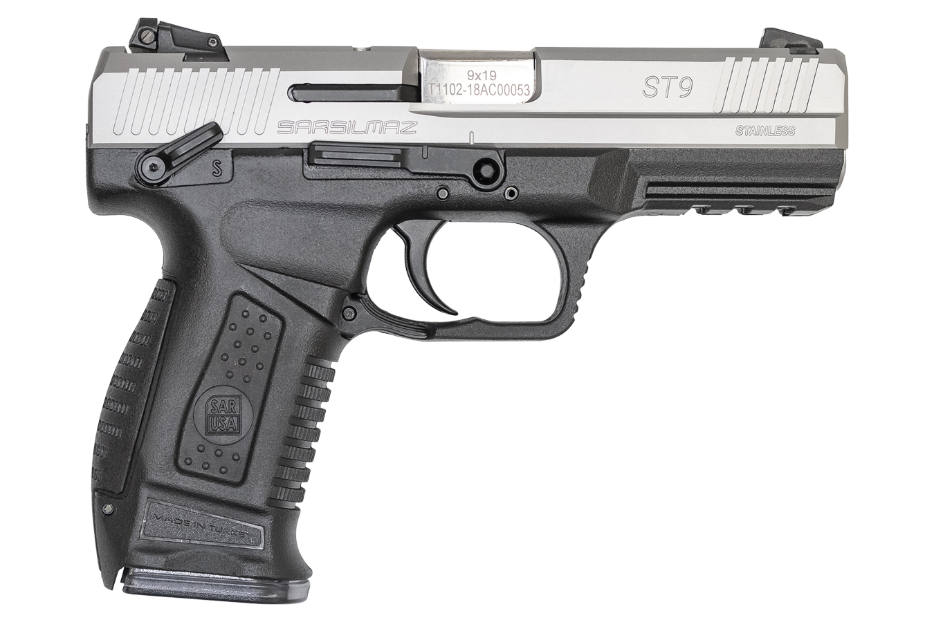 Sar Usa ST9 Stainless 9mm Striker-Fired Pistol