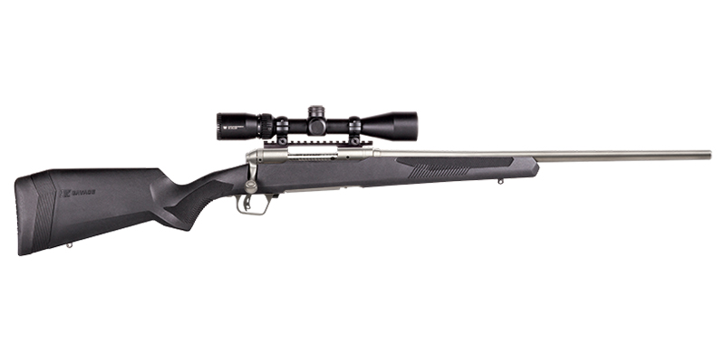 Savage 110 Apex Storm XP 300 Win Mag Bolt-Action Rifle with Stainless Barrel and Vortex Crossfire 3-9x40mm Riflescope
