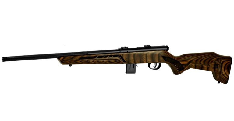 Savage 93R17 Minimalist 17 HMR Bolt-Action Rifle with Green Laminate Stock