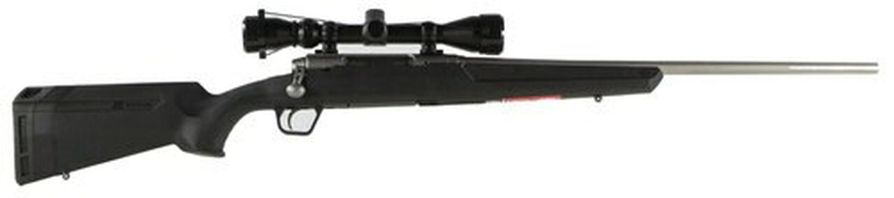 Savage Axis XP .243 Winchester, With 3X9X40 Scope, 22" Barrel, Stainless Steel,, , Synthetic, Black, 4 rd