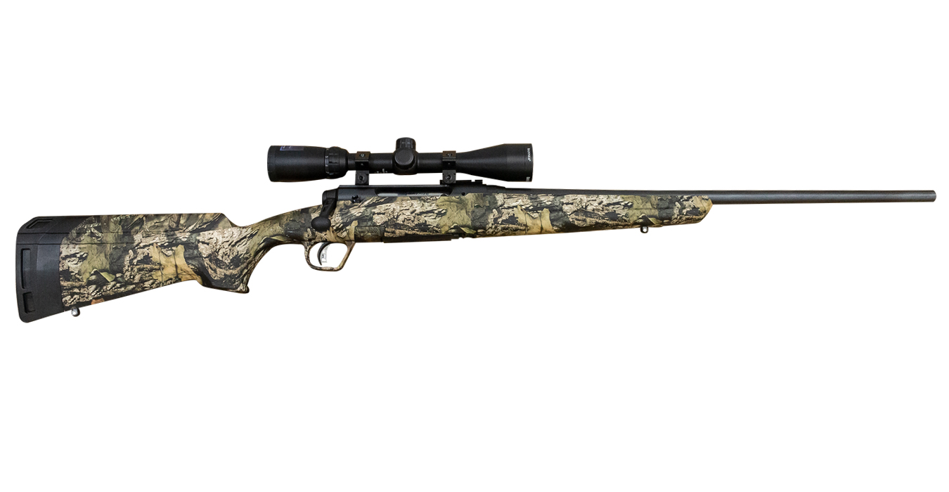 Savage Axis XP Youth 243 Win Bolt Action Rifle with Muddy Girl Stock and Scope