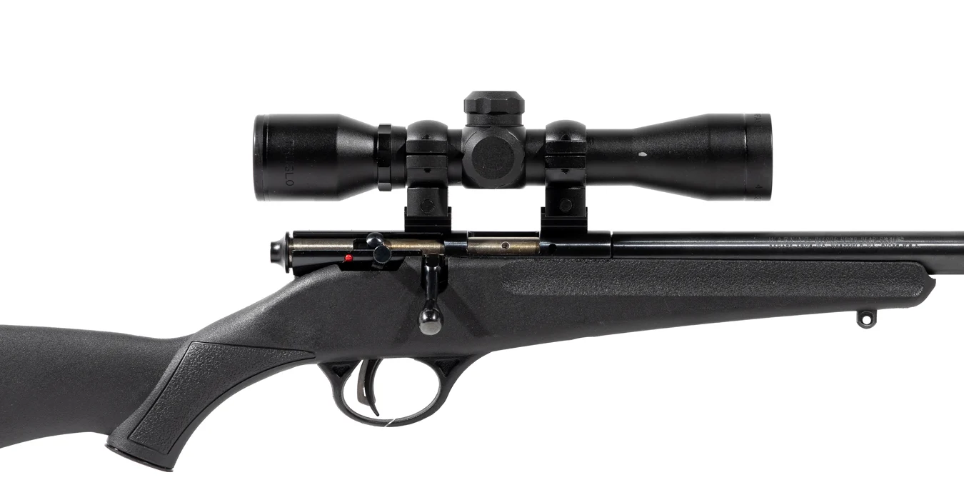 Savage Rascal Youth 22 Cal Bolt-Action Rimfire Rifle with Purple Stock