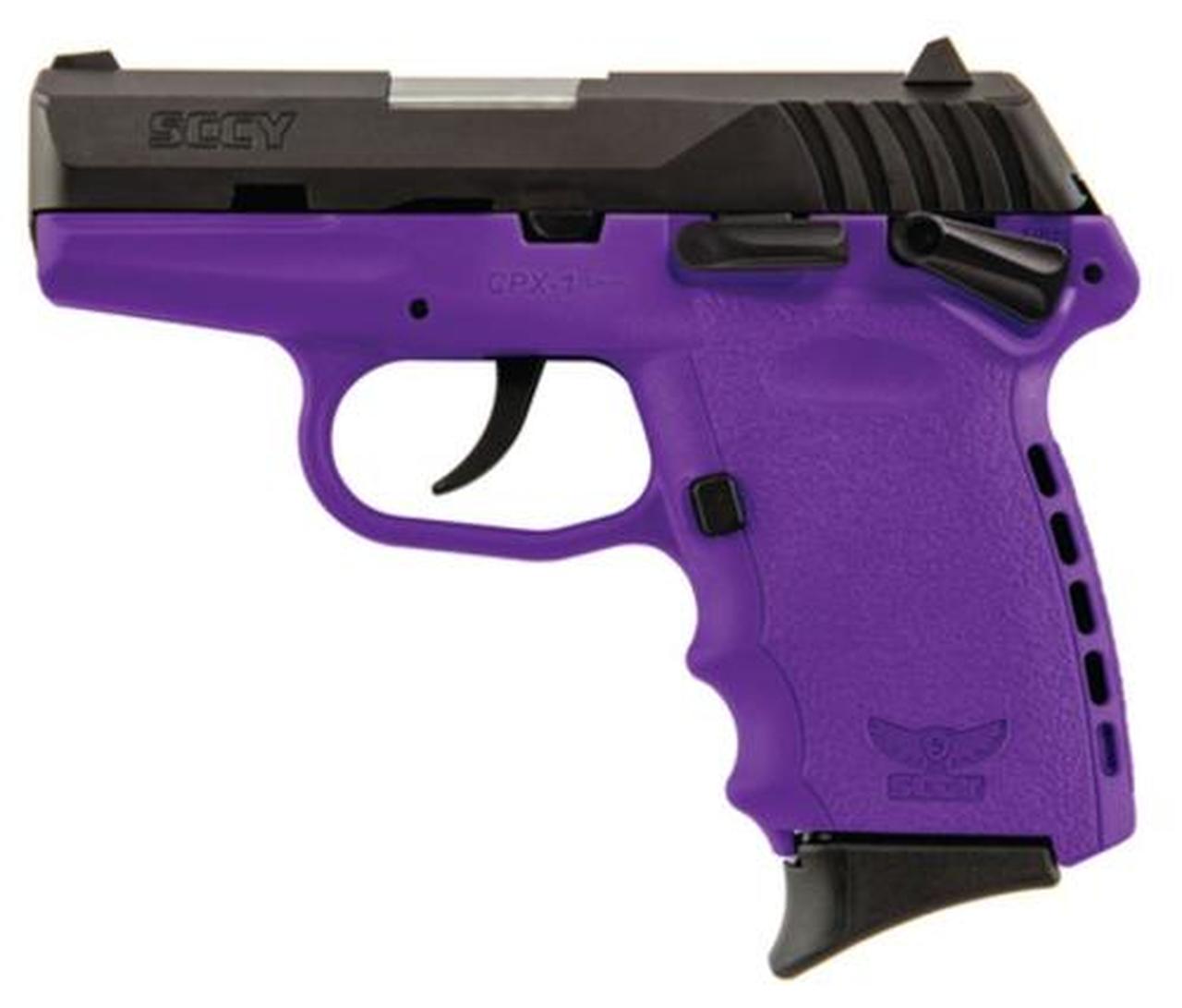 SCCY CPX-1 9mm 3.1" Barrel Hard Nitride Slide Finish Purple Frame 10rd Mag SCCY Industries