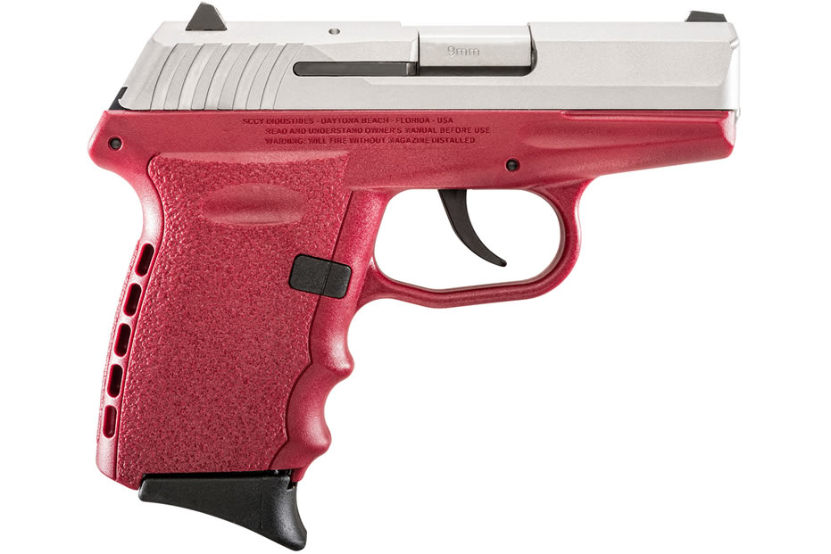 SCCY CPX-2 9mm Crimson Red Pistol with Stainless Slide