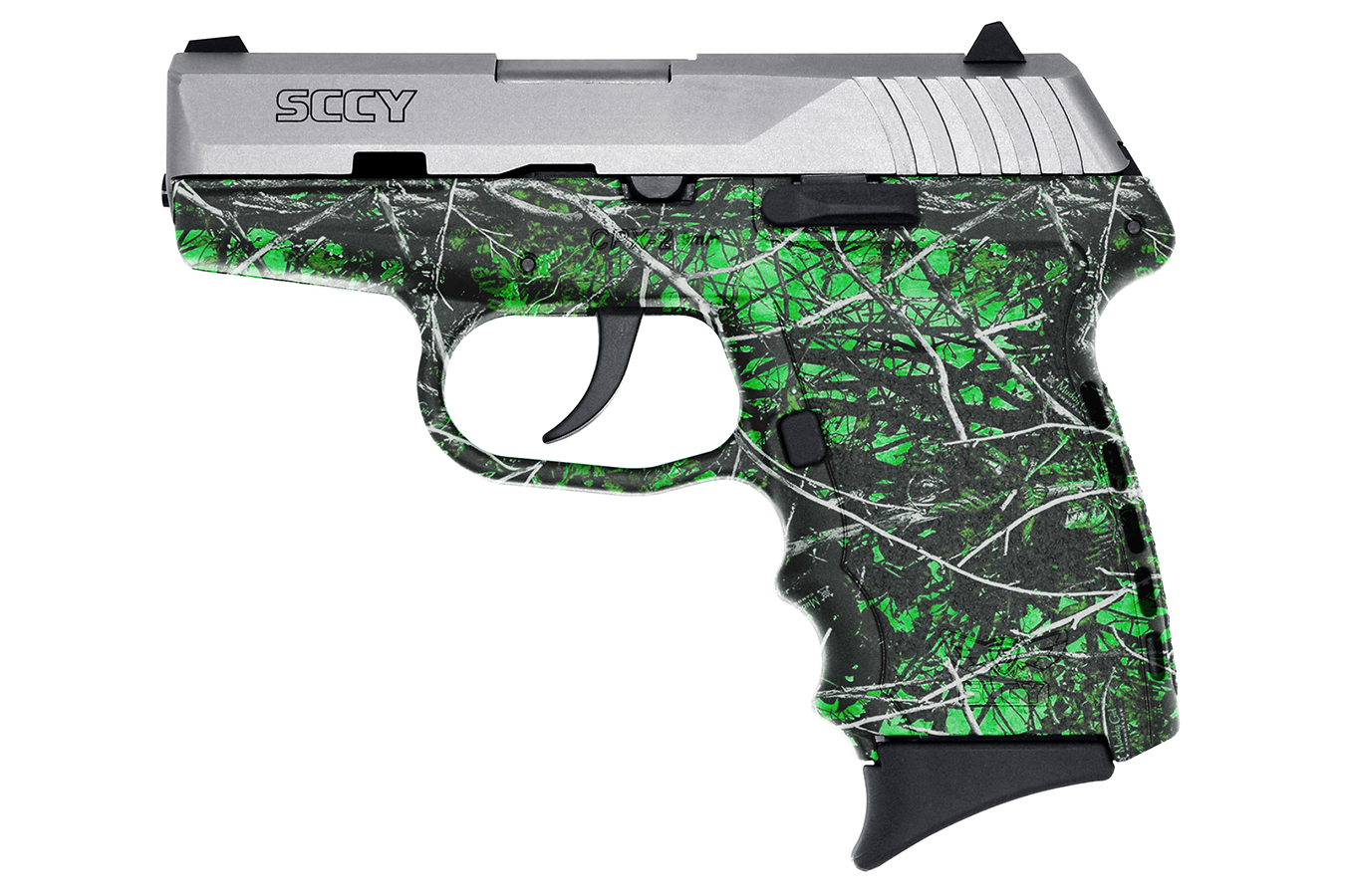 SCCY CPX-2 9mm Pistol with Moon Shine Toxic Frame and Satin Stainless Slide