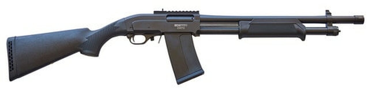 SDS Imports Civet 12, Pump Action, 12 Gauge, 19" Barrel, Black, Synthetic Stock, 5Rd