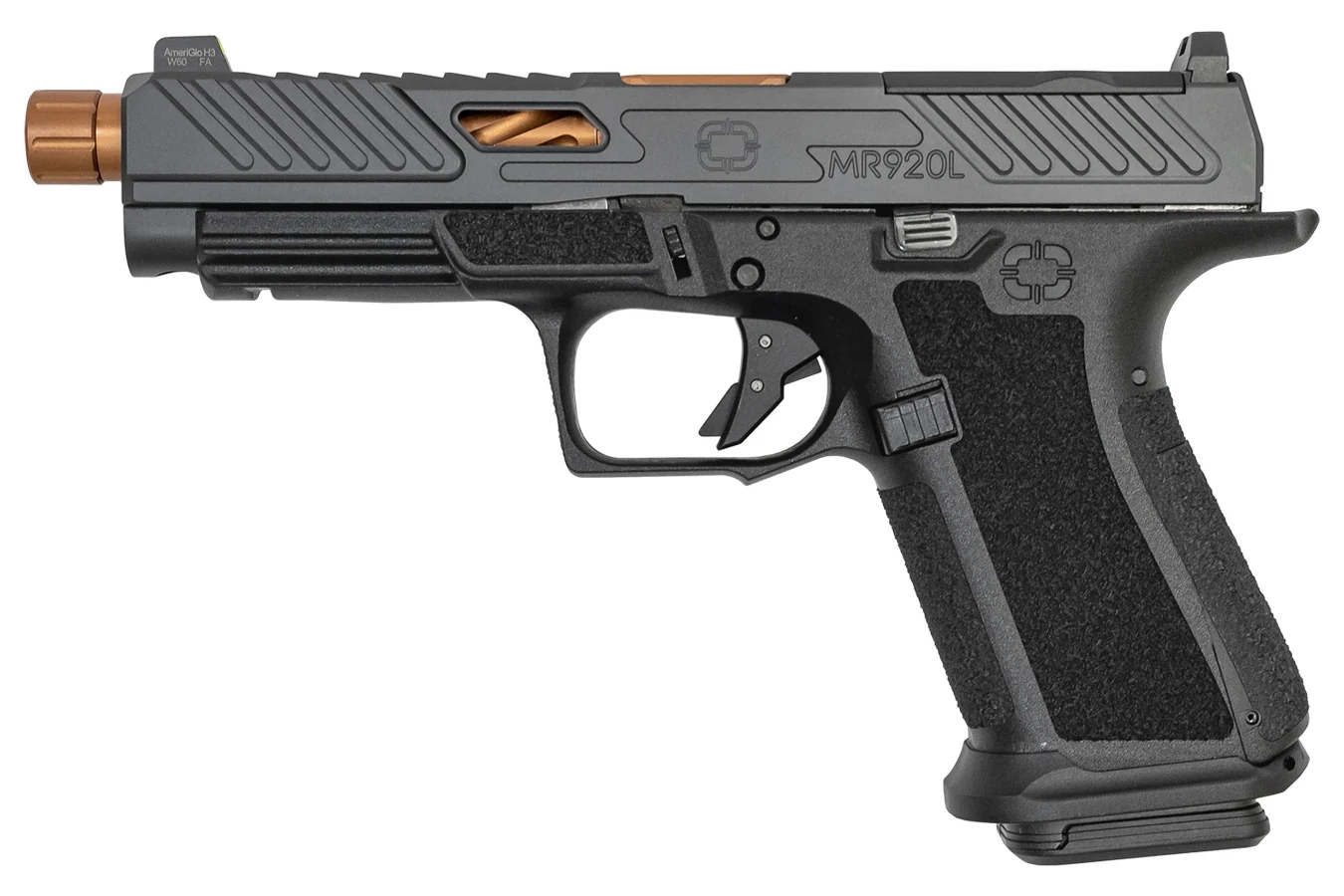 Shadow Systems MR920 Elite 9mm Pistol with Bronze Threaded Barrel and Optic Ready Slide