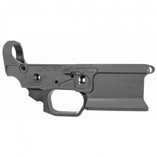 Sharp Bros Livewire Stripped Lower Receiver, Black Sharps Bros