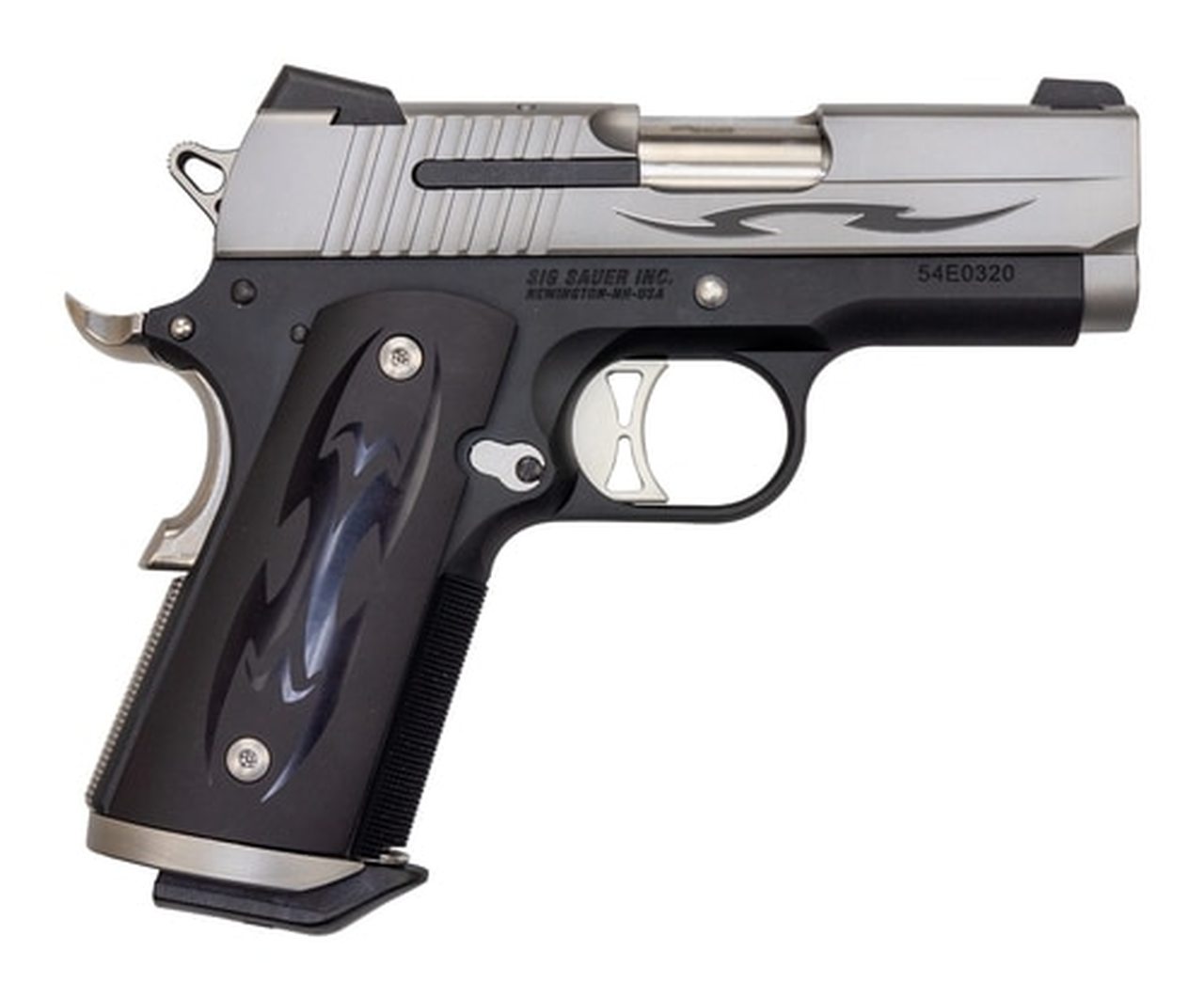 Sig 1911 Tribal Ultra Compact .45 ACP, 3.3" Barrel, Custom Tribal Grips, Night Sights, 2 x 7rd Mag