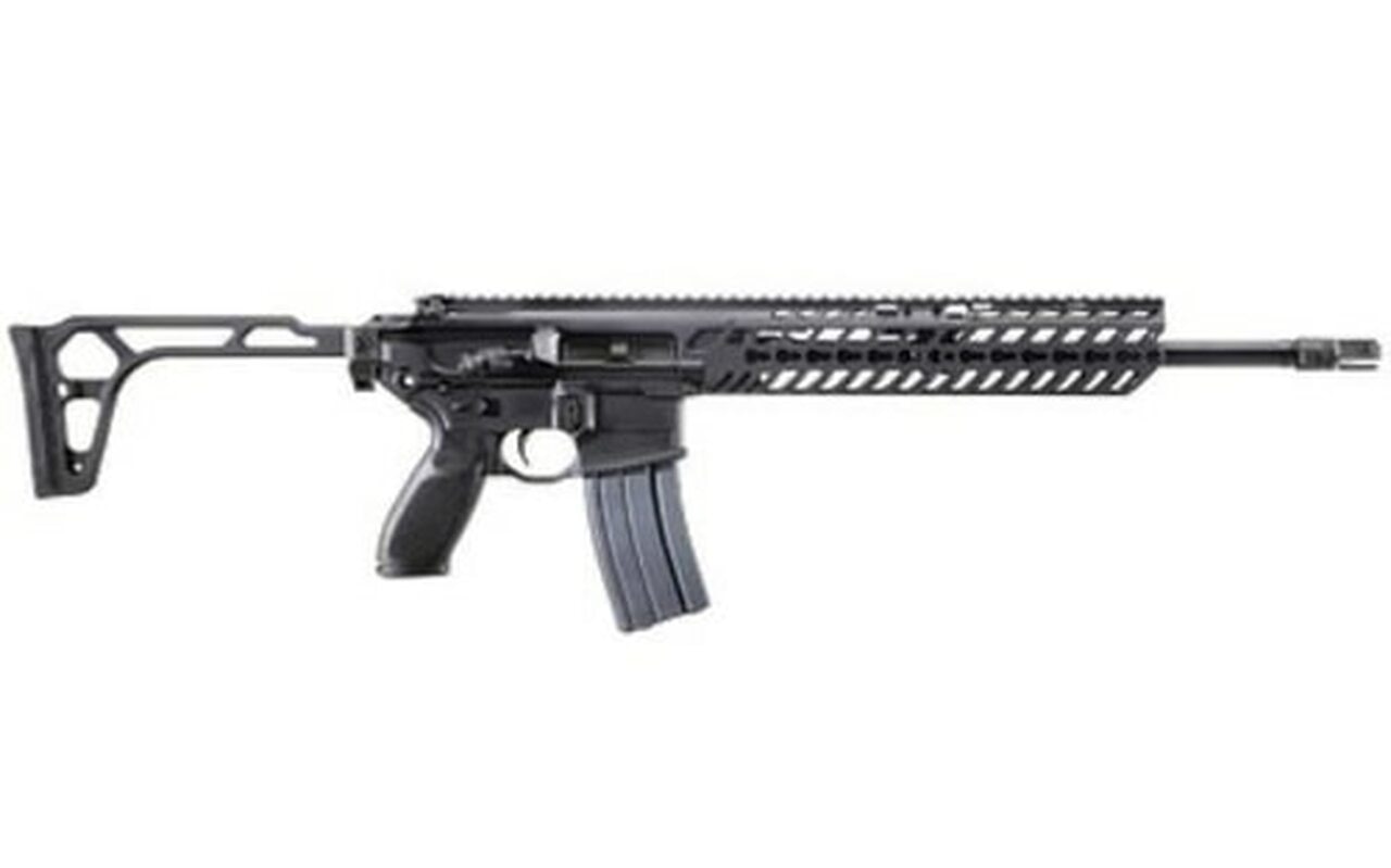 Sig MCX Patrol 300 Blackout 16" Barrel Flip Up Sights, Folding Stock, Keymod Rail 30rd Mag Sig Sauer