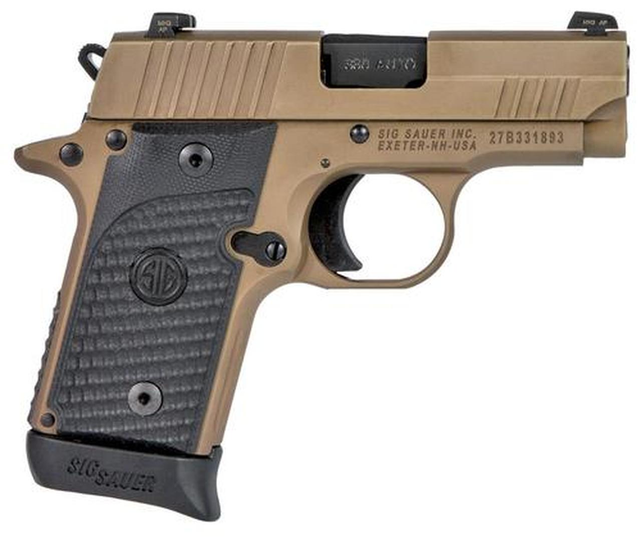 Sig P238 Emperor Scorpion, .380 ACP, 2.7", G10 Grips, FDE, 6/7 rd