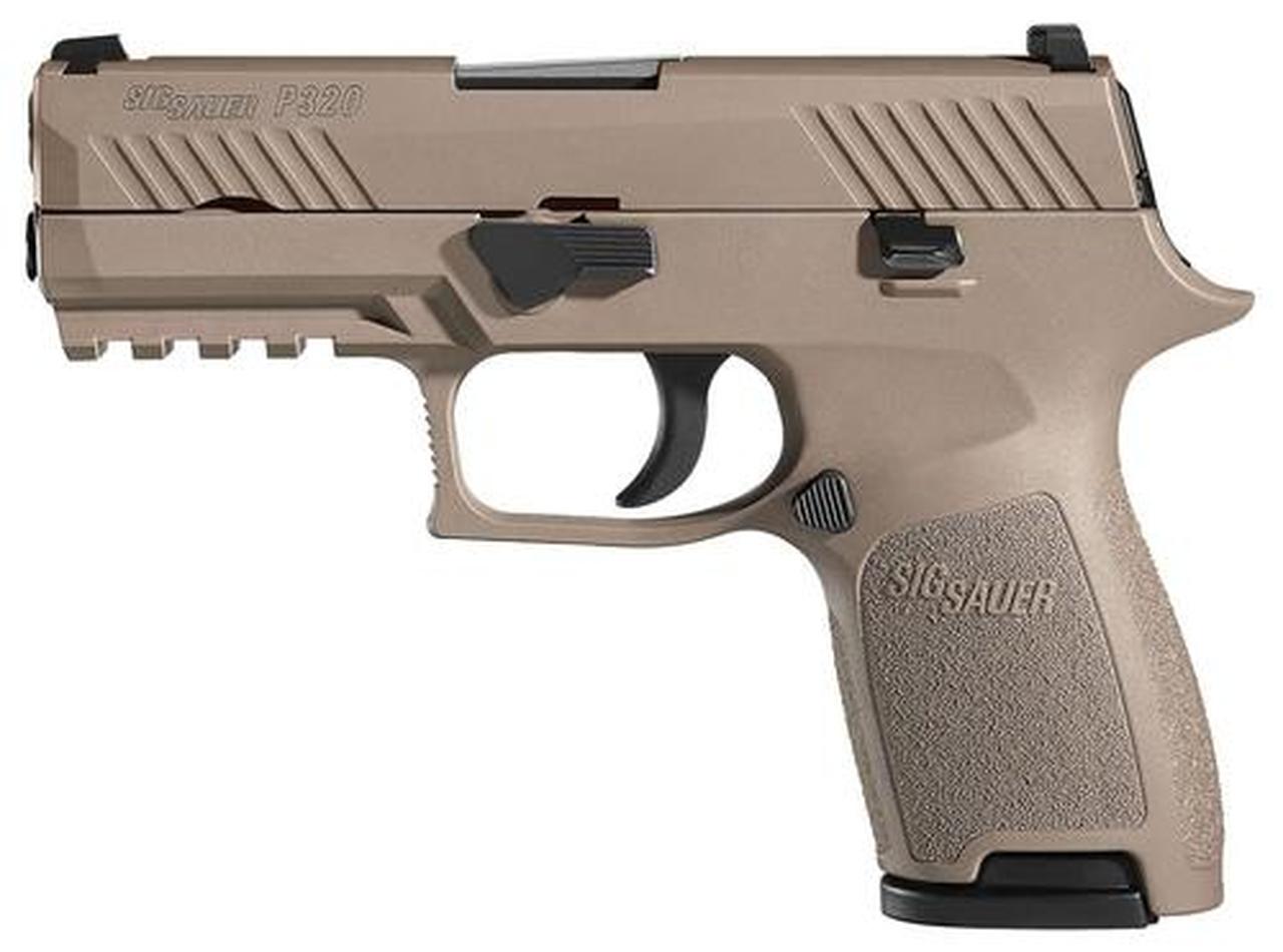 Sig P320 Compact .357 Sig, 3.9", Flat Dark Earth PVD Stainless, 4 Point Safety, 2x10rd Mags